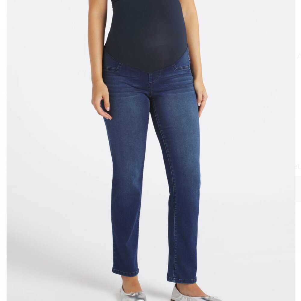 1822 Better Butter Sheila Slim Straight Maternity Jean Size 10